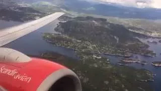 Scandinavian Airlines (SAS) 737 | Roar Takeoff from Bergen