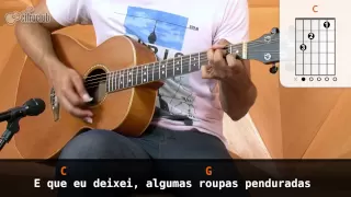 Por Onde Andei - Nando Reis (simplified guitar lesson)