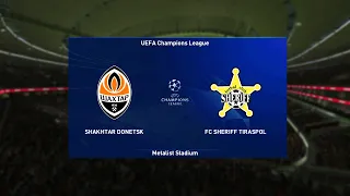 ⚽ Shakhtar Donetsk vs Sheriff Tiraspol ⚽ | UEFA Champions League (07/12/2021) | PES 2021