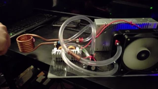 1000W Water Cooled Induction Coil  Test