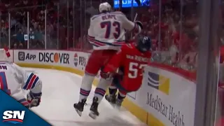 Matt Rempe CRUSHES Trevor van Riemsdyk With Huge Hit