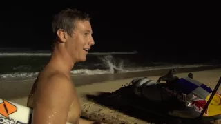 Night Surfing Pipeline w/ Bruce Irons, Jamie O'Brien, and Ian Walsh