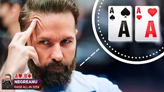 When Daniel Negreanu Realizes He's Up Against Aces!