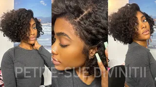 FLAWLESS KINKY 13x6 8" BOB QUICK INSTALL ft. Wow African | PETITE-SUE DIVINITII