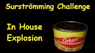 Surströmming Fermented Herring Challenge USA Explosion #1 Short Version