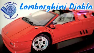 Unboxing and review Lamborghini Diablo by autoart