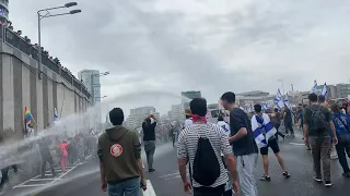 Israeli police use water cannon to disperse protesters in Tel Aviv | AFP