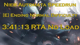 Nier Automata Speedrun | E Ending | 3:41:13 RTA No Load | Former World Record