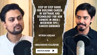 Step for building career in software and technology for freshers | Interview tips | Career guidance