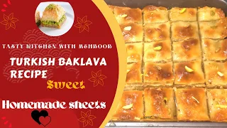 Easy Turkish Baklava Recipe With Secrets You Can't Find! How to Make Walnut Baklava From Scratch! 😋😋
