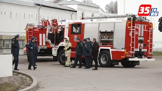 Пожар в Кремле: учения МЧС прошли в Вологде