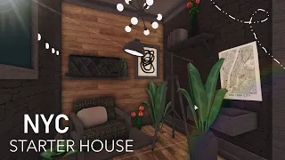 BLOXBURG: *no gamepass* NYC starter house 8k l tour + speedbuild ♡