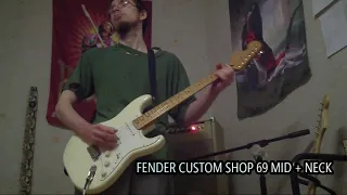 Fender Custom Shop 69 Strat Pickups Test (Recorded W/Shure 57)