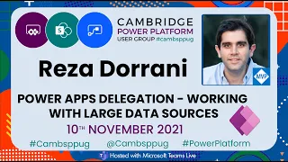 Reza Dorrani MVP - Power Apps Delegation