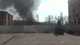 Пожар на Невской Мануфактуре. Апрель 2021.