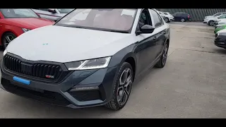 Brand New ŠKODA Octavia vRS Hatchback in Quartz Grey