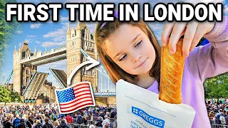 Americans First Time In LONDON (Lunches at GREGGS & Trying Meal Deals) + STRANGER DANGER