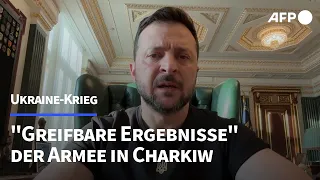 Ukraine: Selenskyj spricht von "greifbaren Ergebnissen" in Charkiw | AFP