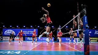 Powerful Volleyball Player - Kiera Van Ryk | VNL 2021 Week 1