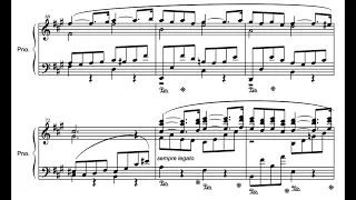 Pavane op. 50 (G. Fauré) Score Animation
