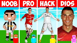 Minecraft NOOB vs PRO: CRISTIANO RONALDO en Batalla de Construcción