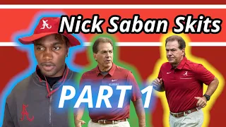 Nick Saban Skits PART 1😂😂 #THADDBOII #NICKSABAN #ROLLTIDE #BAMA