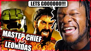 Master Chief vs Leonidas. Epic Rap Battles of History (REACTION)