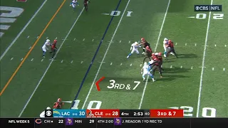 Jacoby Brissett TERRIBLE Throw is Intercepted at the Goal line