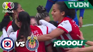 ¡QUÉ GOLAZO! Godínez la cuelga del ángulo | Cruz Azul 1-5 Chivas | AP2023 Liga Mx Femenil J7 | TUDN