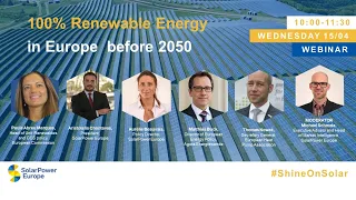 100% Renewable Energy in Europe before 2050