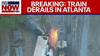 BREAKING: Atlanta train derailment sparks fire | LiveNOW from FOX