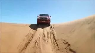 Toyota Hilux 2016 off roading in Namibian desert