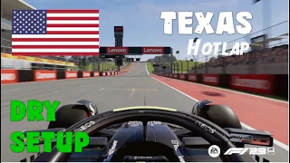 F1 23 TEXAS HOTLAP + SETUP - [1:33.203] - NO ASSISTS