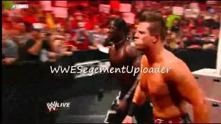 WWE Raw 9/19/11 Triple H Fires Miz and R-Truth ( Segment )