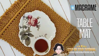 MACRAME | Table Mat Tutorial | Step by Step