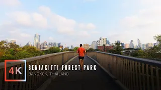 A Relaxing Morning on the Benjakitti Forest Park Bridges | Virtual Walking Tour | Bangkok, Thailand