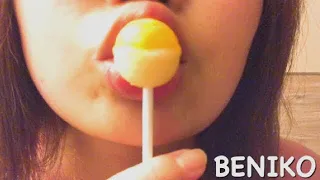 Lollipop ASMR | no talking | Licking eating sounds | by BENIKO