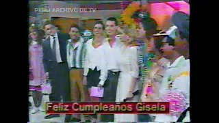 Cumpleaños de Gisela Valcárcel en América Tv - 1994