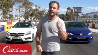 Drag Race: VW Golf 7 R vs Mercedes A 45 AMG