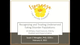 Recognizing and Treating Underserved Eating Disorder Populations