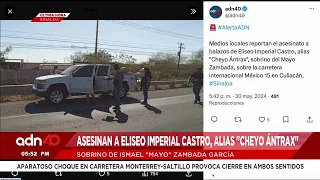 🚨¡Última Hora! Asesinan a Eliseo Imperial, alias "Cheyo Ántrax", sobrino de "Mayo" Zambada