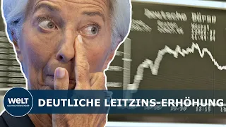 KAMPF GEGEN INFLATION: EZB erhöht Leitzinsen im Euroraum deutlich  – Negativzins für Banken entfällt