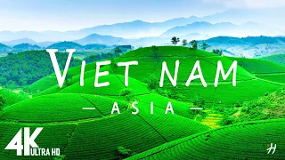 FLYING OVER VIETNAM (4K UHD) - Relaxing Music Along With Beautiful Nature Videos - 4K Video UltraHD