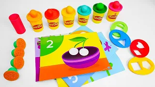 Learn Shapes, Numbers, and Colors with Play Doh Puzzles | Toddler Learning Video