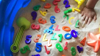 Straining Sand For Numbers 1-10