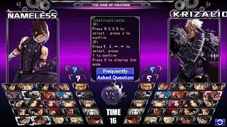 [KOF WING EX 1.2] K, Kusanagi, & Nameless vs NESTS Squad