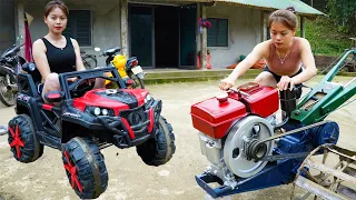 TIMELAPSE from start to finish: Genius girl repairs and restores old broken engines into new ones