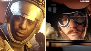 Call of Duty: Infinite Warfare vs Battlefield 1 Reveal Trailer Comparison