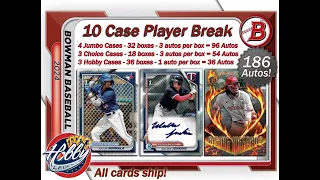CASES #9-10 (JUMBO/CHOICE) - 2024 BOWMAN 10 CASE Player Break eBay 05/28/24