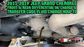 2018 Jeep Grand Cherokee Front & Rear Differential Oil Change & Transfer Case Fluid Replacement